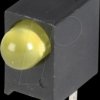 551-0307F LED module, yellow, 3 mm, 6.3 mcd, 45°