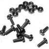 Zestaw 10 szt. śrubek i nakrętek M2 / 4 mm