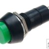 Przełącznik przyciskowy PBS81GM 3A; 250V;okrągły zielony;OFF-(ON);RoHS