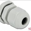 60195 Cable Gland, PG9, 10 pieces, grey