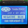 LCD-AG-128064B1-BIW W/B-E6 T6963C