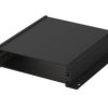 Aluminum enclosure kit, (L x W x H) 138 x 150 x 34 mm, black, IP65, 84313150.HMT1