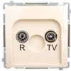 Simon Basic Gniazdo antenowe R/TV zakończeniowe beżowe BMZAK10/1.01/12