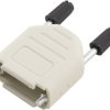 encitech DPPK09-DE-K 6353-0102-01 Obudowa złącza D-SUB Ilość styków: 9 tworzywo sztuczne 180 ° szary komputerowy 1 szt.