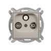 Mini Mechanizm Gniazda Abonenckiego Rtv-Sat Przelotowego 10Db Taupe 60Mgsp
