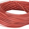 Przewód montażowy 0,5 mm² Czerwony Lapp Silikon 20 AWG 300 V dł. 100m 19/0,25 mm +180°C EAC