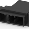 Plug housing, 3 pole, pitch 6.35 mm, straight, black, 1-1747535-3