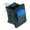 Blue Rectangle ‘Visi On’ Rocker Switch SPST R13-66A5-02