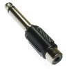 Przejście Jack 6,3 - Gn. RCA Adapter Jack/RCA, wtyk-gniazdo, plastik