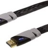Schwaiger HDMI kabel Wtyczka HDMI-A, Wtyczka HDMI-A 3.00 m czarny HDMF30 533 4K UHD, styki pozłacane , wysoka elastyczno
