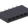 PS-06S/5 Gniazdo PS do druku 6 pin (do listew PH 2.54), jednorzędowe, proste - kpl. 5 szt