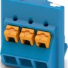 PCB terminal, 3 pole, pitch 5 mm, AWG 24-14, 18 A, push-in, blue, 1477200