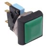 IRC7Z232 APEM Green Square 16mm Momentary Push Button Switch SPDT 5A IP67