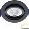 ED-10082 LED Einbaustrahler, dimmbar, 5 W, 520 lm, CCT, rund, schwarz