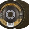 Rhodius 305298 RHODIUS VKSG WS, 2 sztuki filcowych tarcz kompaktowych 115 x 22,23 mm, proste, 4S-średnie, TOPline, wypro
