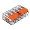 Szybkozłączka instalacyjna 5x0,2-4mm2 transparentna rozpinana z dźwigniami linka/drut 1szt. 221-415 WAGO