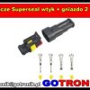 Złącze Superseal wtyk + gniazdo 2 PIN