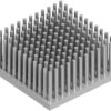 Pin heatsink, (L x W x H) 45 x 45 x 20 mm, 4.4 to 0.75 K/W, natural aluminum, 10006868