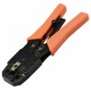 Zaciskarka wtyków modularnych RJ45 (8p8c) i telefonicznych RJ12 (6p6c) RJ11 (6p4c) oraz RJ10 (4p4c) czołowa NEKU HT-2008R