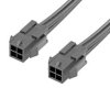 Kabel przewód-płytka, Micro-Fit 3.0, 300 V AC/DC, 8,5 A, raster: 3mm, 600mm, Cyna, Czarny