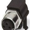 Złącze okrągłe 3-pinowe M8 Montaż na panelu Gniazdo Phoenix Contact Żeńskie IP67 SACC