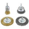 kwb 597520 wire brush set for Drills 4 pcs steel/brass 75/50mm brushes