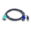Aten 2L-5201U Kabel Kvm Vga Usb, Czarny, 1,2 M