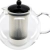 bodum ASSAM F/PLST 1 Liter Zaparzacz do herbaty przeźroczysty, czarny
