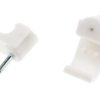 Spinka do kabli 10 x 11.6 x 9.7mm materiał: PE Biały Zacisk kablowy prostokątny