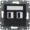 VENA Ładowarka 2xUSB 3.0 5V 2A antracyt 516157