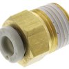 Złączka pneumatyczna R 1/8 męskie Wciskane 4 mm SMC Adapter gwintowany prosty R 1/8 męskie