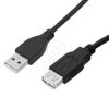Kab. USB A/A 3,0m WT-GN czarny 3310 /przedłużacz/