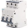 Wyłącznik miniaturowy SENTRON, Typ C, 3-biegunowy, 32A, 400V ac, 72 V dc, Siemens, 5SY6 6 kA
