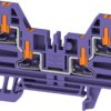 Through terminal block, push-in connection, 2.5 mm², 24 A, 8 kV, purple, 2847520000