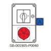 Rozdzielnica 0-1(32A, 3P+N rozłączony) 5x32A 1x3x16A(bezp.10A) INA=32A SB-001905-P0040-54