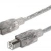 KABEL USB A-B 1,8M SREBRNY