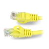 Przewód sieciowy Lanberg Ethernet Patchcord U/UTP kat. 6 - 5m - żółty