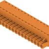 Socket header, 17 pole, pitch 5 mm, straight, orange, 1018040000