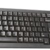 Klawiatura Kompaktowa przewodowa, kolor: Czarny, PS/2, USB, QWERTY (USA), CHERRY