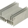 Radiator; DY-KY/5; z otworem; z 2 pinami do druku; naturalny; 50mm; H; 5,4K/W; 40mm; 20mm