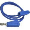 KAB64.61 Przewód pomiarowy 2xbanan z gniazdem - niebieski długość: 50cm