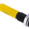 Lampka kontrolna do montażu panelowego 24V dc, Żółta 6mm LED Czarny Końcówka lutownicza RS PRO