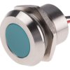 Lampka kontrolna do montażu panelowego 220V ac, niebieska 22mm LED Wyprowadzenia RS PRO