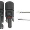 Złącze fotowoltaiczne na przewód MC4 męskie żeńskie 4mm2 IP67 1000V DC