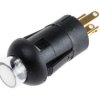 Przycisk miniaturowy Chwilowy SPST średnica wycięcia 8mm, montaż PCB RS PRO