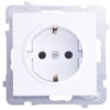 Sonata Gniazdo Pojedyncze Z/U Schuko Białe Gp-1Rs/M/00