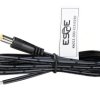 Kabel przewód DC dwużyłowy 2x0,52mm² wtyk 2,1x5,5 mm | 3m