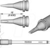R470037 R470 soldering tip, round, R470037/diameter 3.0 mm