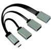 LogiLink UA0315 USB-Hub 3 Porty USB-A USB 3.1 Gen1 5 GBit/s z wtyczką USB-C czarny, szary UA0315