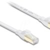 81038 RJ45 Flat Patch Cable Cat.8.1 U/FTP up to 40 Gbps 10 m white